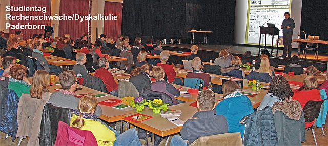 Studientag Rechenschwäche im Frühjahr 2015 in Paderborn vom Zentrum für mathematisches Lernen Paderborn